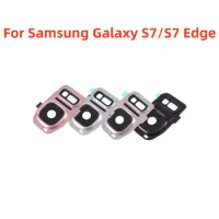 For Samsung Galaxy S7 / S7 Edge Mobile Phone Housing Back Camera Glass Lens Cover Housing FrameFor Samsung GalaxyS7 / S7Edge