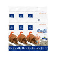 【宏瑋】茭白筍殼!豆腐砂2.5kg/包×6入組(貓砂 豆腐砂 益生菌 細條 1.5倍吸水力 秒凝結 不黏底)