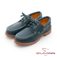 【CUMAR】時尚流行 實穿百搭經典雷根鞋-藍