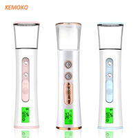 Double Spray-head Nano Mist Sprayer Mini Hydrating Humidifier Skin Care LED Display Portable Facial Steamer Handheld Nebulizer