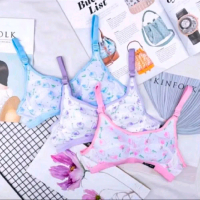 Sport Bra Anak ABG Motif bunga  tanpa busa tanpa kawat Size 32,34,36,38 // Sport bra anak remaja kek