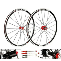 RXR 7-11 Speed Road Bike 700C wheelset Aluminum alloy Wheel set Front Rear Clincher Aluminum Alloy QR Wheel set Rims