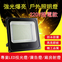 戶外庭院燈 工地投光燈 廣告招牌燈 植物造景燈 LED照明燈具-100W