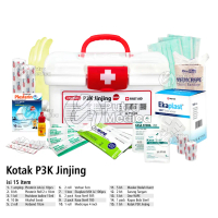Onemed First Aid Kit Kotak P3K Jinjing + Isi 15 Item / Box Kecil Pertolongan Pertama Pada Kecelakaan