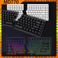 Mistel Md770 Mechanical Keyboard Split Keyboard 2Mode Bluetooth Wired Cherry Switch RGB Custom Macro Office PC Gaming Keyboard