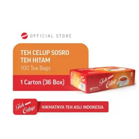 Teh Celup Sosro - 100 Tea Bags | Teh Hitam | Teh Celup | Carton isi 36 box