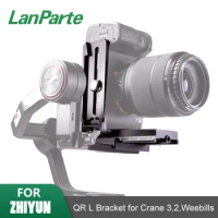 LanParte crane2 crane3 Weebills gimbal camera L vertical bracket plate Manfrotto 501 arca swiss shooting plate for ZHIYUN