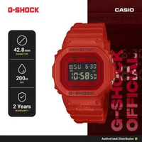 G-Shock DW-5600RRB-4DR Iconic Red Jam Tangan Digital Pria Original Resin Strap