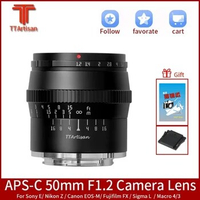 TTartisan 50mm F/1.2 large aperture Lens For Sony E Fuji X Micro 4/3 M43 Canon EOS-M Nikon Z Leica L Mount Camera Photography