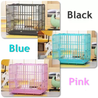 Cage  Dog Cage Cat Cage for Dog with Poop Tray Heavy Duty  Collapsible Cage Foldable Load Bearing (0-20KG)