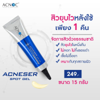 Acnoc Acneser Spot Gel 15g เจลแต้มสิวสารสกัดธรรมชาติ (เปลือกมังคุดและหัวหอมญี่ปุ่น)