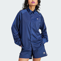 Adidas Track Shirt II5611 女 長袖 襯衫 亞洲版 運動 經典 學院風 休閒 寬鬆 藍