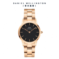 Daniel Wellington DW 手錶 Iconic Link 28mm精鋼錶-特調玫瑰金 DW00100214