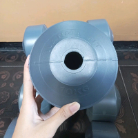 BARBEL/DUMBEL PLASTIK KOSONGAN UKURAN 10KG ( 1 PASANG )