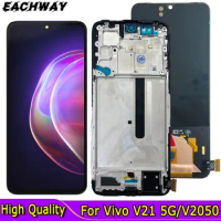 6.44 inches For Vivo V21 5G V2050 LCD Display Screen Touch Digitizer Assembly Replacement Parts OLED For OPPO V21 5G LCD Screen