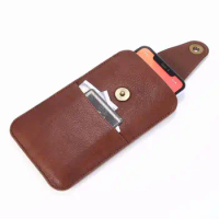 for Samsung Note10+ A11 A7 2018 A8 A9 A42 A21 A71 A51 note 9 Leather Belt Clip Bag Mobile Phone Waist Cover Cell Phone Holster