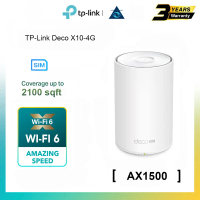 TP-Link Deco X10-4G 4G+ AX1500 Whole Home Mesh WiFi 6 Gateway