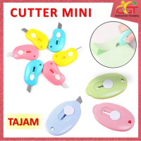 Cutter Mini Portable Oval Mini Cutter Polos Travel Kit Pisau Kater