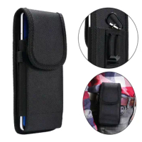 Nylon Belt Clip Phone Case Waist Bag For Moto G14 G54 G13 G23 G53 G32 G22 G71 G60 G30 G9 G8 Plus G Stylus 5G E22 Holster Pouch