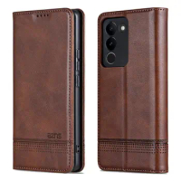 Magnetic Flip Case for VIVO V29E 5G Case Leather Shockproof Wallet Cover for VIVO V29 V20 SE V27 Pro V20SE V21 V23 V23E Case