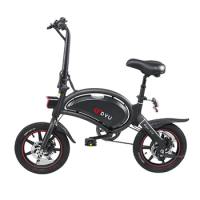 DYU D3+ Electric Scooter with Smart APP Dropshipping Folding E Bike 14inch Tire Scooter 60km Electric Bicycle for Adult Lady