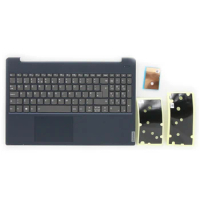 UK keyboard palmrest for Lenovo IdeaPad S340-15API S340-15IIL touchpad blue backlit UK keyboard palmrest 5CB0S18796 new original
