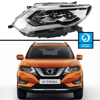 Car Front Headlights For Nissan X-Trail Xtrail 2017 LED HeadLamp Styling Dynamic Turn Signal Lens Automotive Accessories 2PCS