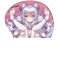 Non-slip Azur Lane Mouse Pad Anime Cartoon Figure Sexy 3D Hip Mouse Pads with Wrist Rest Gaming Mousepad Cute Mice Mat Gifts