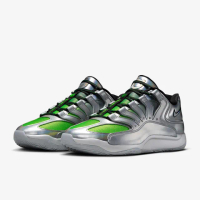 【NIKE 耐吉】籃球鞋 男鞋 運動鞋 實戰鞋 KD18 EYBL EP 金屬銀綠 IF2518-001