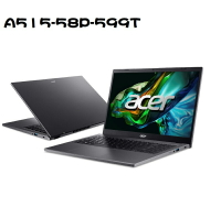 【最高折200+跨店點數22%回饋】Acer A515-58P-599T 灰(i5-1335U/8G/512G/15.6吋/FHD/W11)輕薄筆電