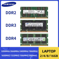 SAMSUNG Laptop Ram DDR4 DDR3 DDR2 16GB 8GB 4GB 2GB 3200 2666 2400 1866 1600 1333 1066 800 667MHz SAMSUNG Notebook Memoria