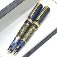 MB Limited Edition Writer Leo Tolstoy Rollerball Pen Unique Metal Relief Design Office Writing Ballpoint Pen High Quality