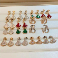 Custom 10K Rose Gold Stud Earrings Women Wedding Anniversary Engagement Party Moissanite Diamond Malachite White Green Red