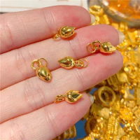 999 Pure 24K Yellow Gold Pendant Women 3D Gold Flower Necklace Pendant
