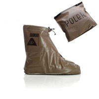 【POLER STUFF】日本限定 戶外風格雨鞋套 / 附收納袋(橄欖綠)