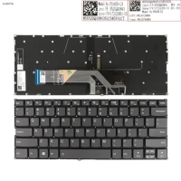 US Laptop Keyboard for Lenovo YOGA 530-14IKB 530-14ARR Gray with Backlit