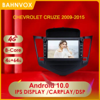 2 Din Android 10.0 Car Radio Multimedia Player For Chevrolet Cruze 2009-2015 Carplay DSP 4G IPS Auto GPS Navigation