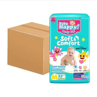 LC - BABY HAPPY PINK FONG FUN & COMFORT PAKET 1 KARTON NBS40 M32 L28 XL26 XXL24 POPOK CELANA PPKS M 