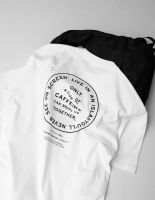 Kaos Cotton Relax fit Pria  Exvecto Caffeine White