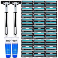 Bộ Combo Dao Cạo Râu 72 Lưỡi - Bao gồm Cán Dao và Tuýp Kem Tạo Bọt