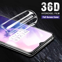 36D Curved Edge Hydrogel Film For Oneplus 7Pro 7T Pro 5 6T 6 5T 8 Screen Protector For Oneplus 7 Full Protective Film Not Glass