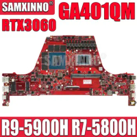SAMXINNO GA401QM Motherboard For ASUS ROG Zephyrus G14 GA401QM-HZ160T GA401Q Laptop Motherboard R9-5900H R7-5800H RTX 3060