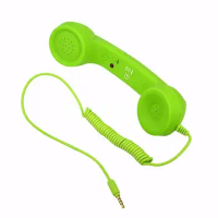 1pc Hot Sale 3.5mm Universal Phone Telephone Radiation-proof Receivers Cellphone Handset Classic Headphone MIC Microphone