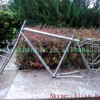 titanium cyclocross bike frame with S&amp;S coupler titanium road bike frame with S&amp;S coupler titanium racks