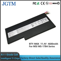JGTM BTY-M6K 11.4V 4600mAh Laptop Batt ery F or Msi Ms-17b4 Ms-16k3 Gf63 8rc-040xpl Gf75 Gs63vr 7rg 8rd Series Batteries