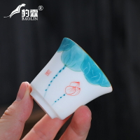 德化白瓷功夫茶杯陶瓷一人用小茶杯茶盞一口杯酒杯小盞聞香品茗杯