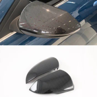 Auto Body Kit Upgrade Accessories Carbon Fiber Pattern Car Door Rear View Mirror Cover Protector For Hyundai Elantra Avante 2021