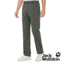 【Jack wolfskin 飛狼】男 極簡率性休閒長褲 登山褲『墨綠』