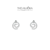 ต่างหูเงินแท้ 925 เพชร CZ Sterling Silver CZ tud Earring