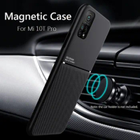 For Xiaomi Mi 10T Pro Case Car Magnetic Leather Cover Soft Frame Funda On For Xiaomi Mi 10T Pro Mi10T Pro 5G Phone Cases Capa on